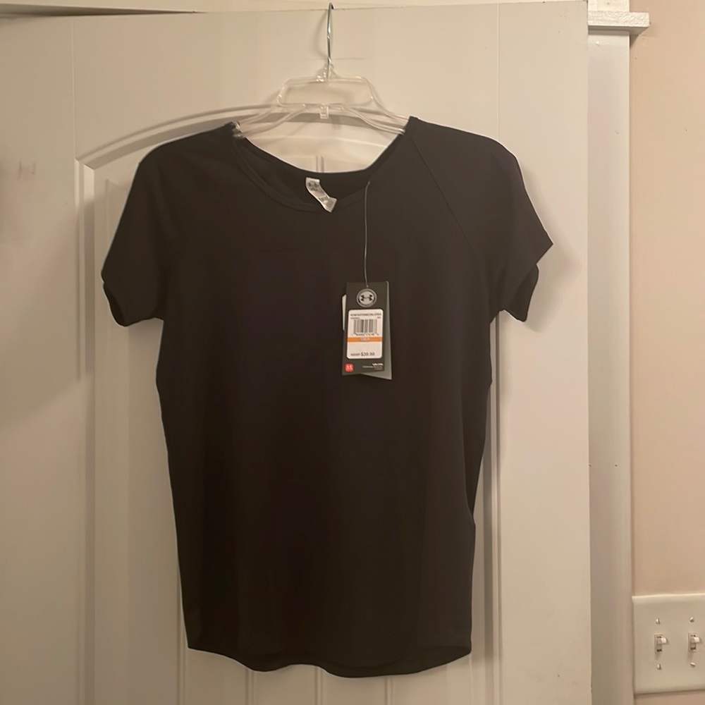 Under Armour Black Open Back Top Size S
